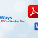 Best Ways to Convert PDF to Word on Mac